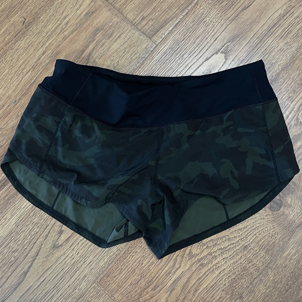 Lululemon Camo Speed up Shorts